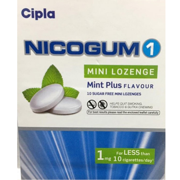 Nicogum 1mg S/F Mint Plus Flav Mini Lozenges 10's, Pack of 1 Tablet Nicogum 1mg S/F Mint Plus Flav Mini Lozenges 10's, Pack of 1 Tablet