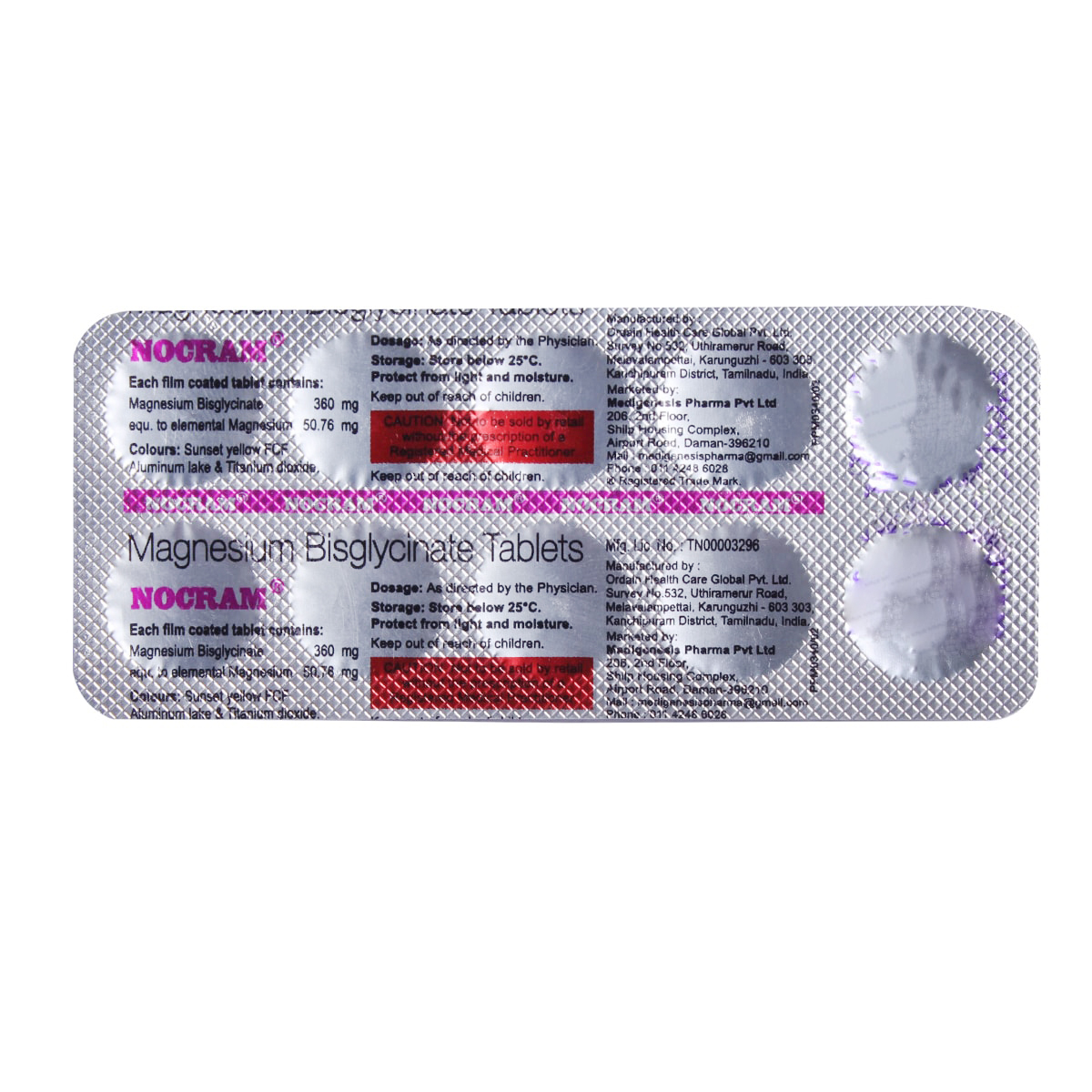 Nocram Tablet 10's, Pack of 10 TabletS Nocram Tablet 10's, Pack of 10 TabletS