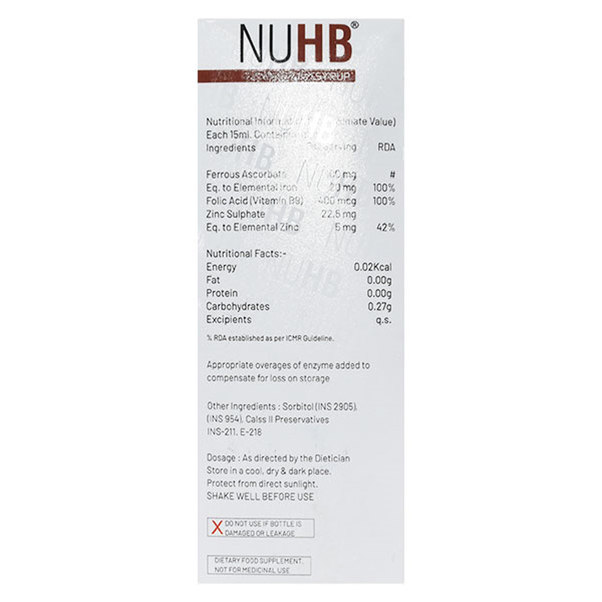 Nuhb Syrup 200 ml, Pack of 1 Nuhb Syrup 200 ml, Pack of 1