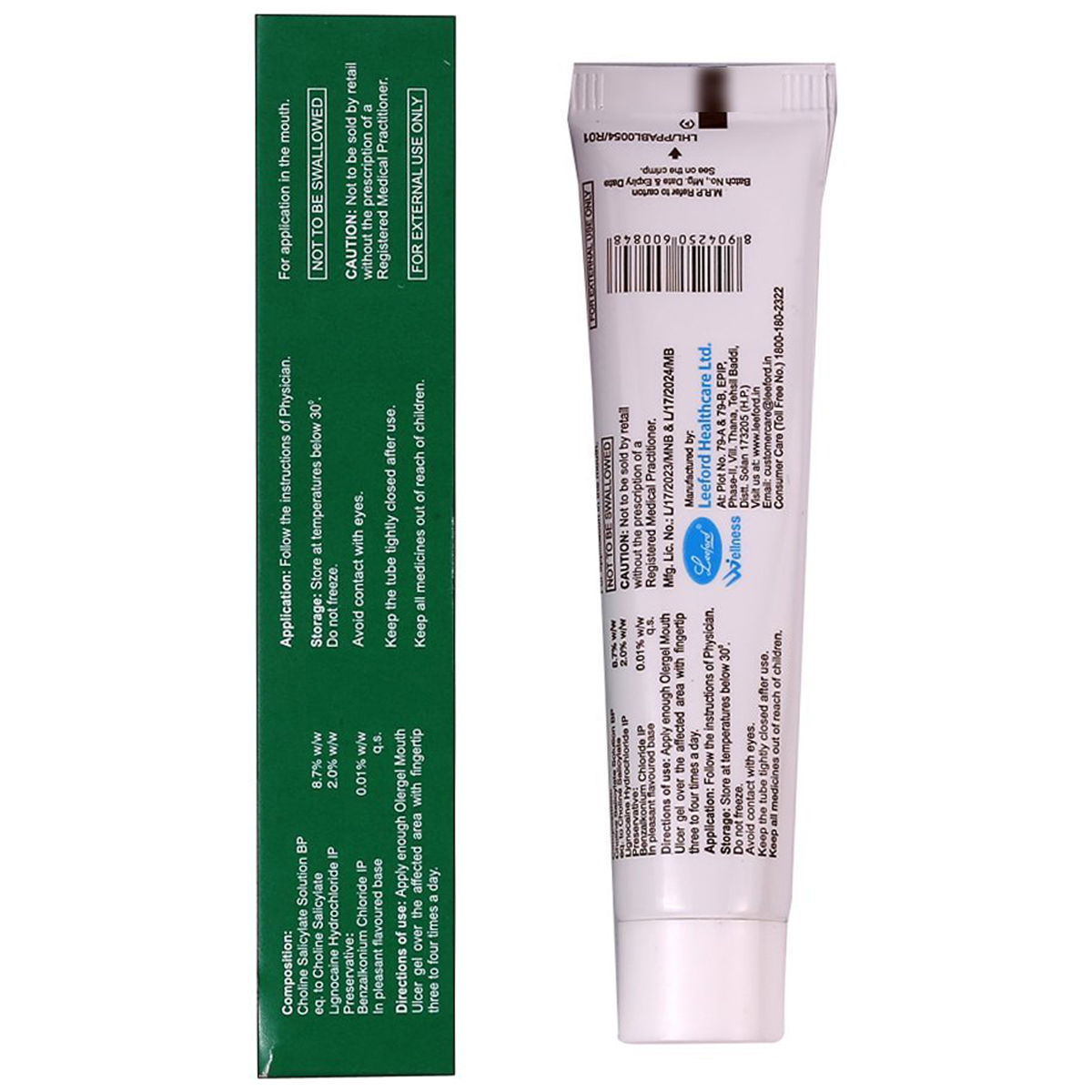 Olergel Mouth Ulcer 15 gm, Pack of 1 GEL Olergel Mouth Ulcer 15 gm, Pack of 1 GEL