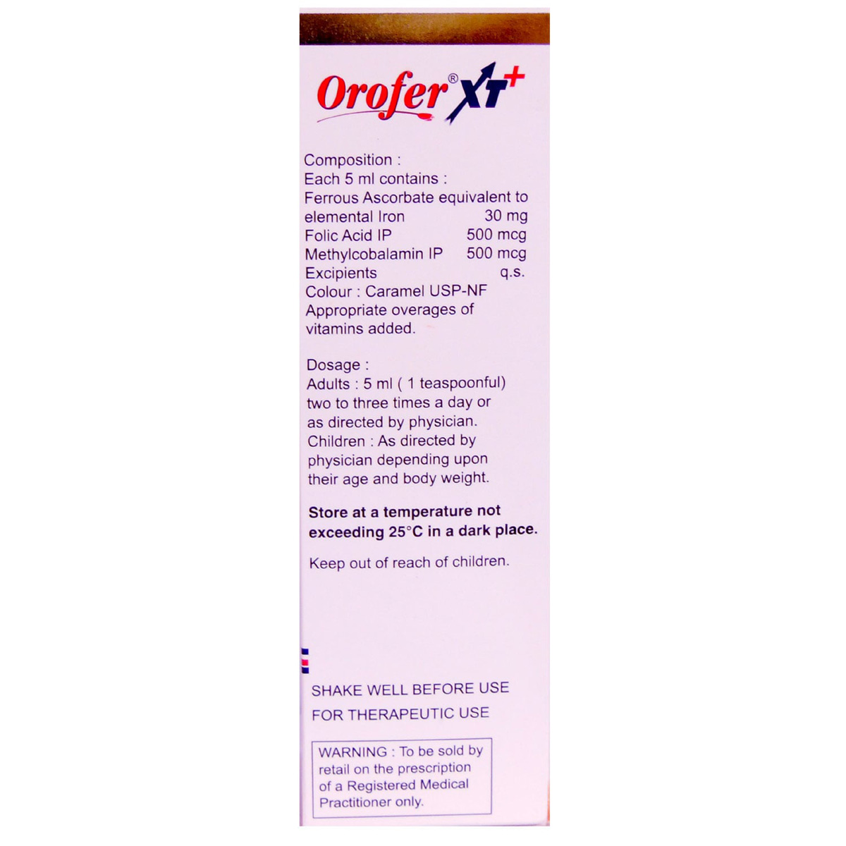 Orofer XT Plus Iron Tonic Orange Suspension 200 ml, Pack of 1 ORAL SUSPENSION Orofer XT Plus Iron Tonic Orange Suspension 200 ml, Pack of 1 ORAL SUSPENSION
