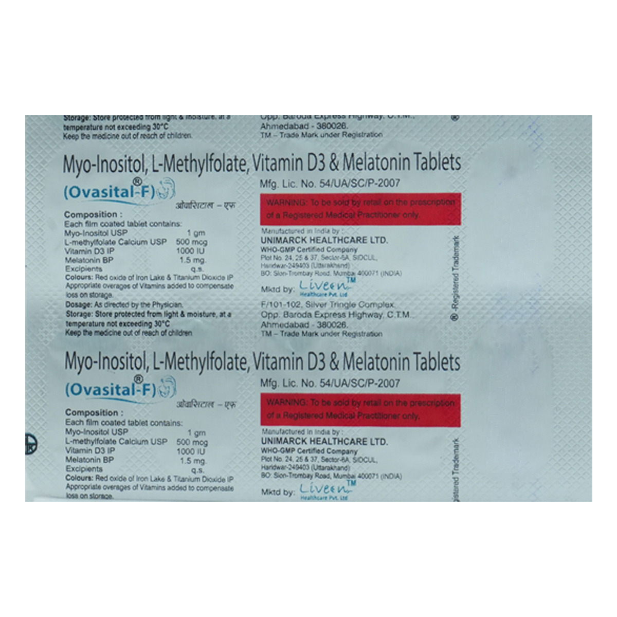 Ovasital-F Tablet 10's, Pack of 10 TabletS Ovasital-F Tablet 10's, Pack of 10 TabletS