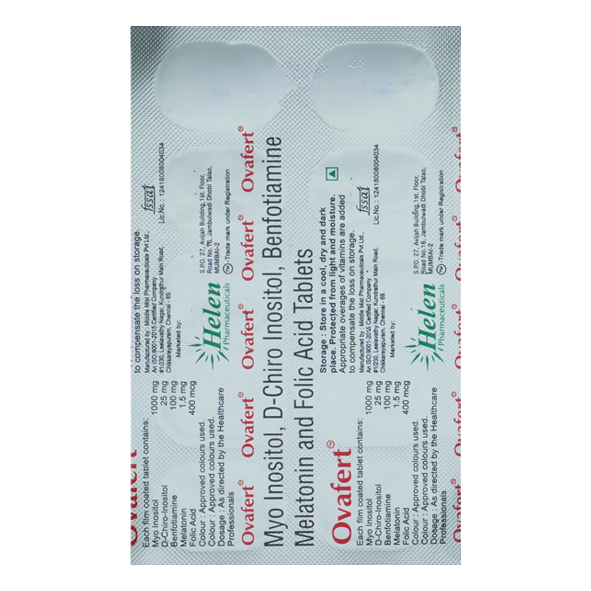 Ovafert Tablet 10's, Pack of 10 TabletS Ovafert Tablet 10's, Pack of 10 TabletS