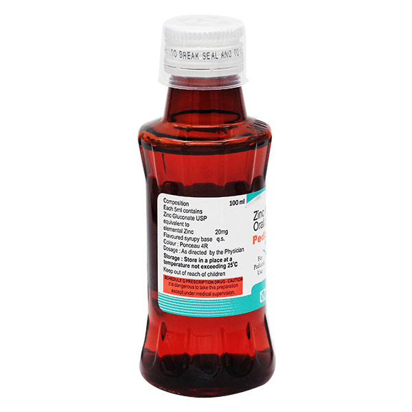 Pedizinc Oral Solution 100 ml, Pack of 1 Oral Solution Pedizinc Oral Solution 100 ml, Pack of 1 Oral Solution