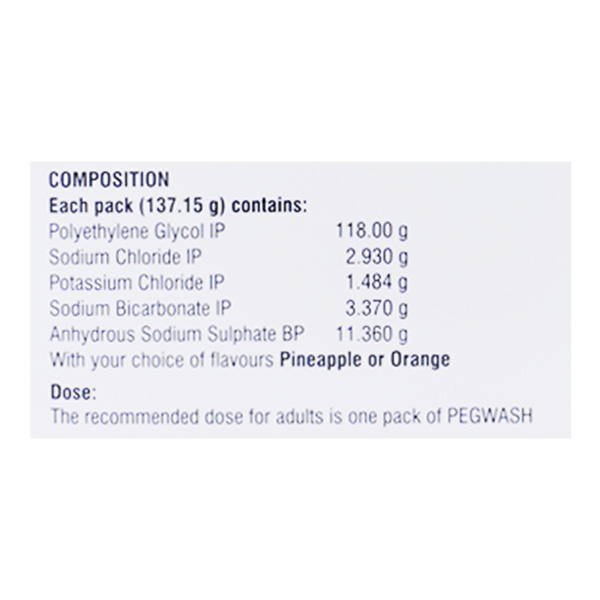 Pegwash Sachet 137.15 gm, Pack of 1 Sachet Pegwash Sachet 137.15 gm, Pack of 1 Sachet
