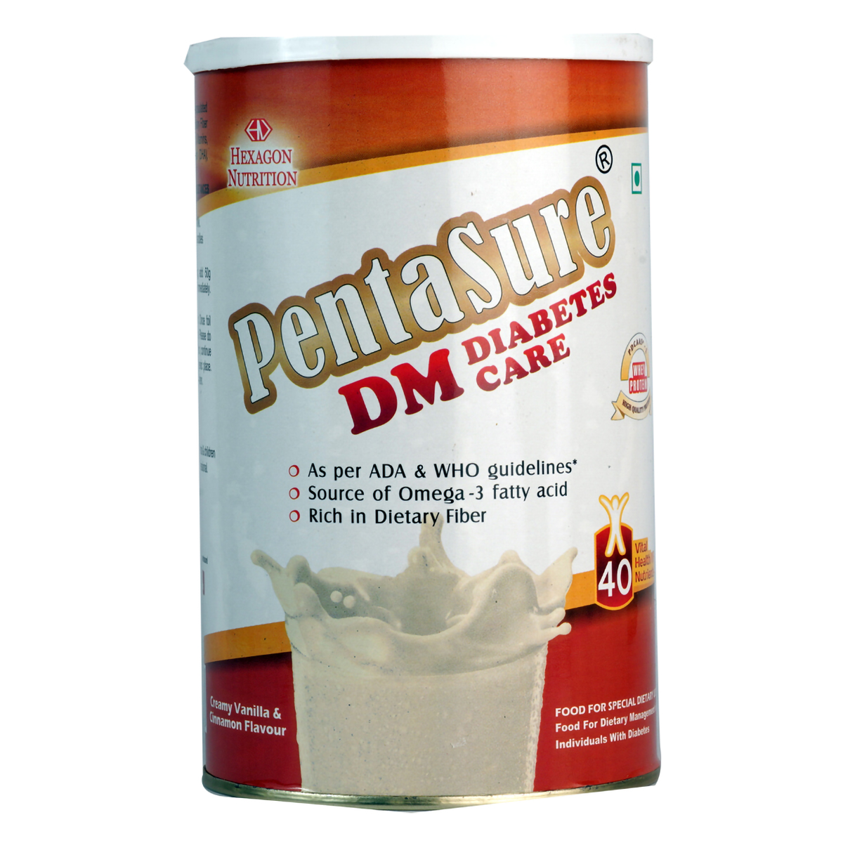 Pentasure DM Diabetes Care Creamy Vanilla & Cinnamon Flavour Powder, 400 gm, Pack of 1 Powder Pentasure DM Diabetes Care Creamy Vanilla & Cinnamon Flavour Powder, 400 gm, Pack of 1 Powder