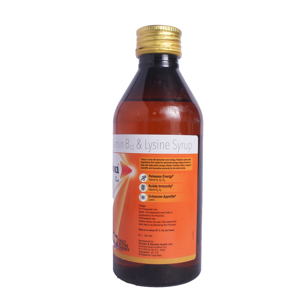 Polybion LC Delicious Mango Flavour Syrup 250 ml, Pack of 1 Syrup Polybion LC Delicious Mango Flavour Syrup 250 ml, Pack of 1 Syrup