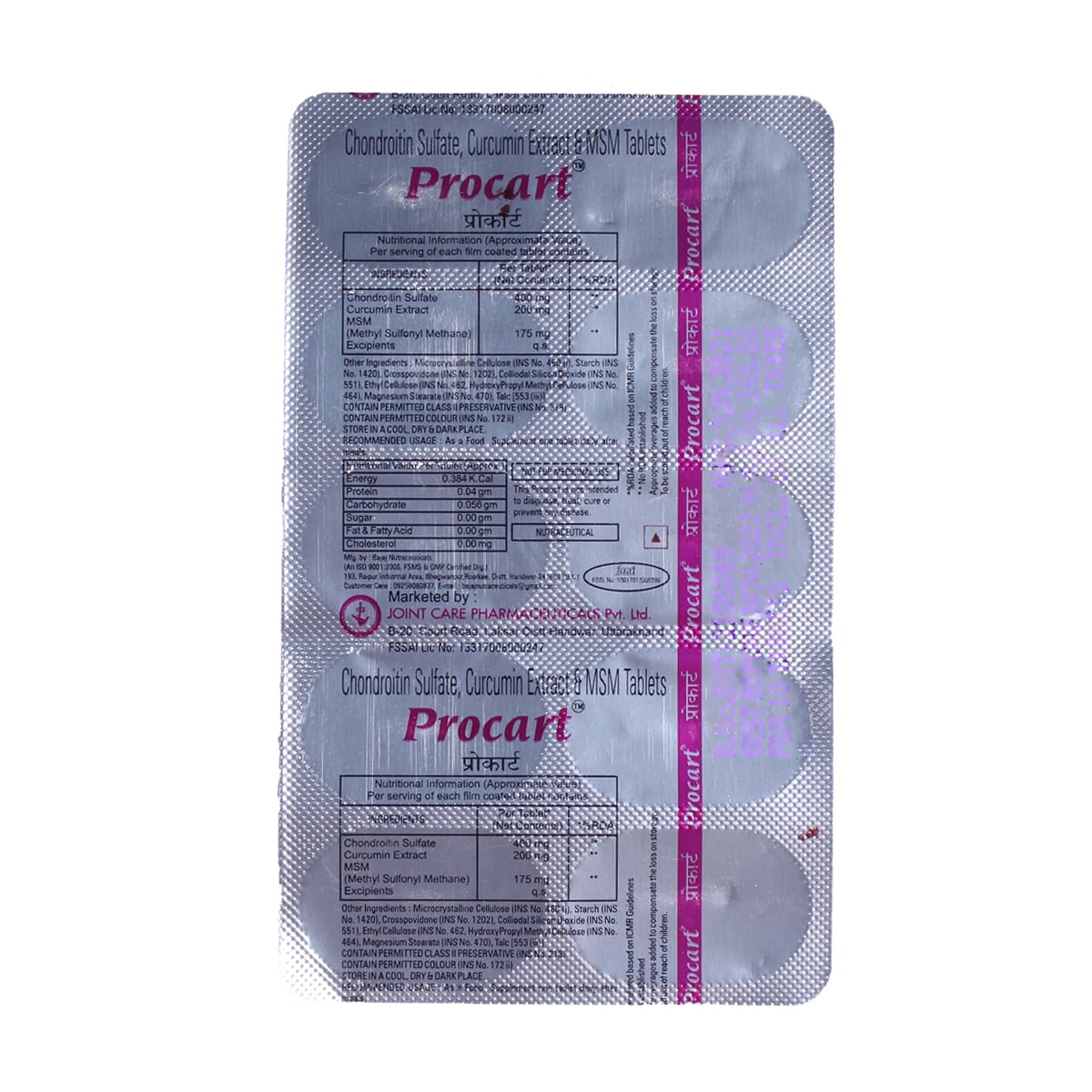 Procart Tablet 10's, Pack of 10 TABLETS Procart Tablet 10's, Pack of 10 TABLETS