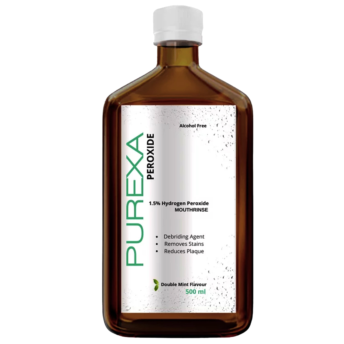 Purexa Peroxide Mouthrinse 500 ml, Pack of 1 SOLUTION Purexa Peroxide Mouthrinse 500 ml, Pack of 1 SOLUTION