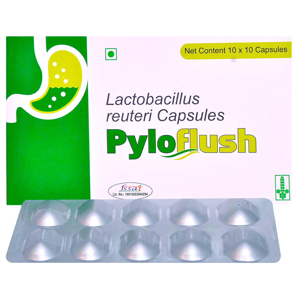 Pyloflush Capsule 10's, Pack of 10 CAPSULES Pyloflush Capsule 10's, Pack of 10 CAPSULES