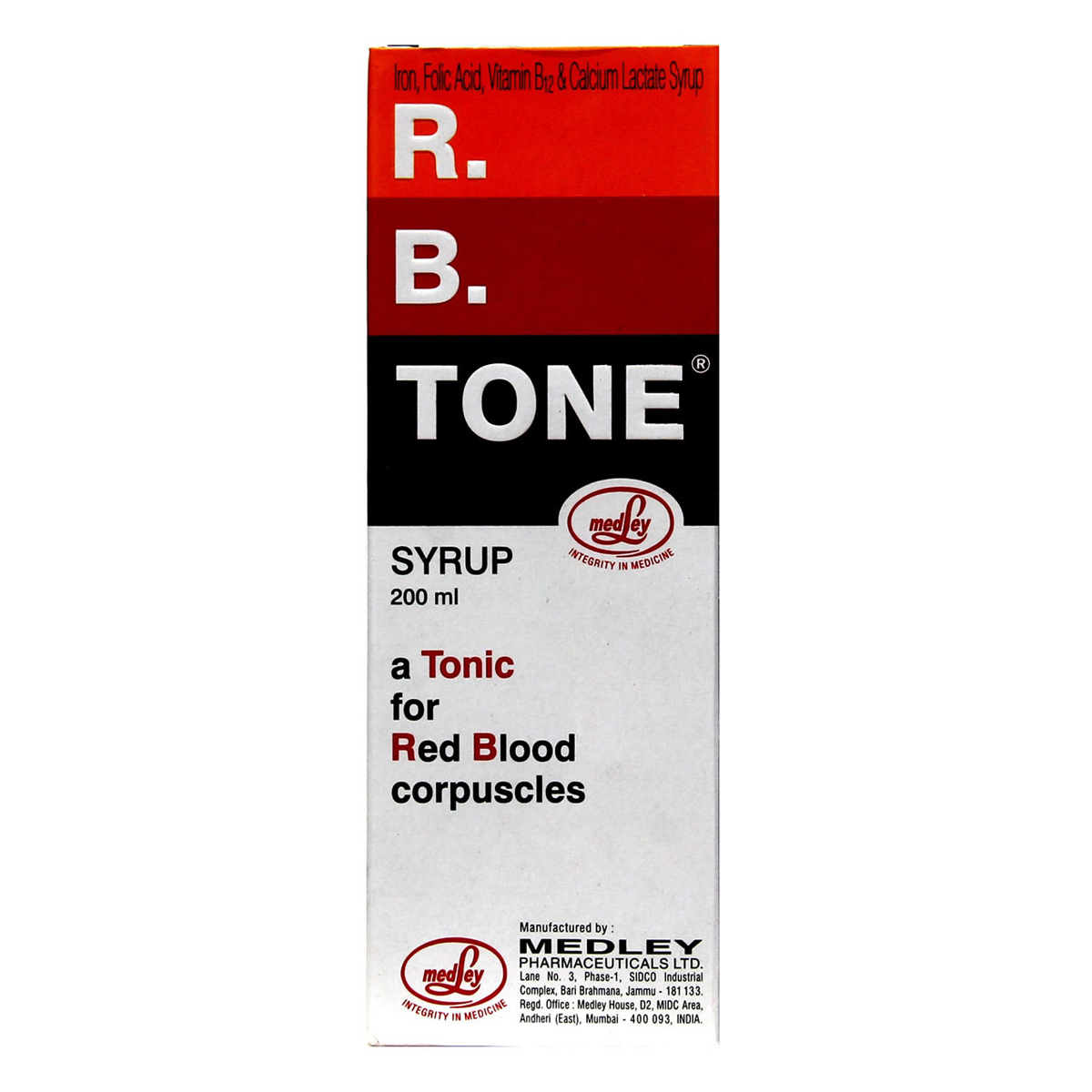 RB Tone Syrup 200 ml, Pack of 1 Syrup RB Tone Syrup 200 ml, Pack of 1 Syrup