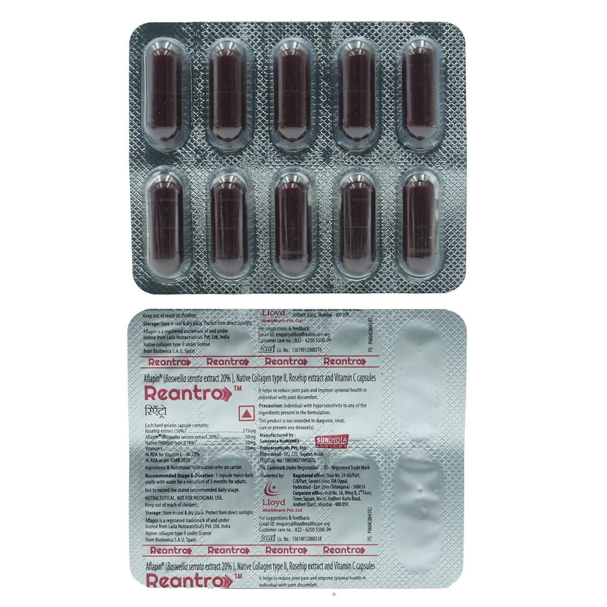 Reantro Capsule 10's, Pack of 10 Reantro Capsule 10's, Pack of 10