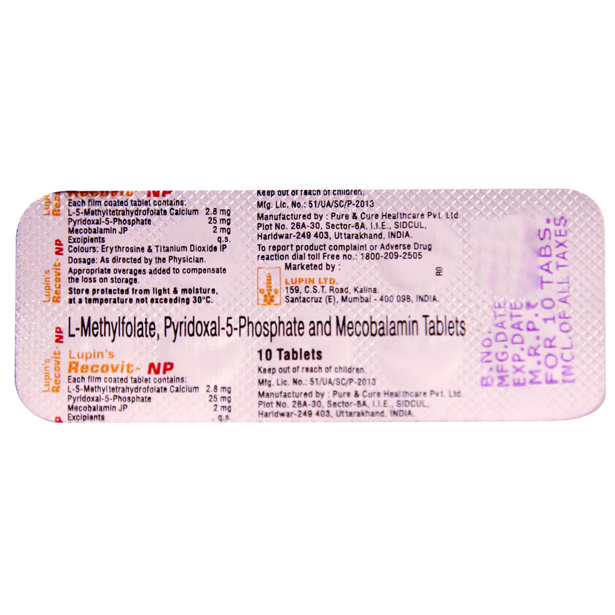 Recovit-NP Tablet 10's, Pack of 10 TABLETS Recovit-NP Tablet 10's, Pack of 10 TABLETS