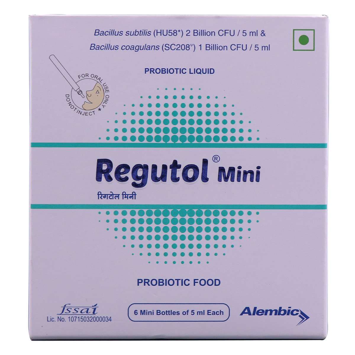 Regutol Mini Probiotic Liquid 6 x 5 ml, Pack of 6 LIQUIDS Regutol Mini Probiotic Liquid 6 x 5 ml, Pack of 6 LIQUIDS
