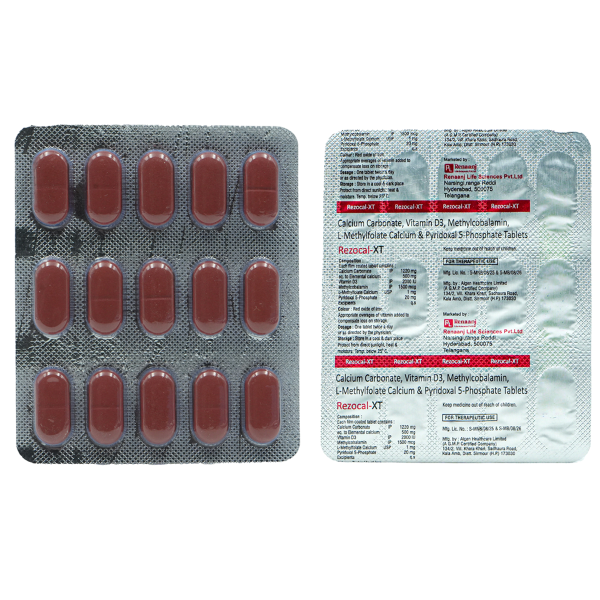 Rezocal-XT Tablet 15's, Pack of 15 Rezocal-XT Tablet 15's, Pack of 15