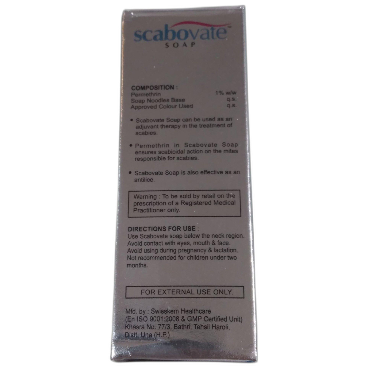 Scabovate Soap 75 gm, Pack of 1 SOAP Scabovate Soap 75 gm, Pack of 1 SOAP