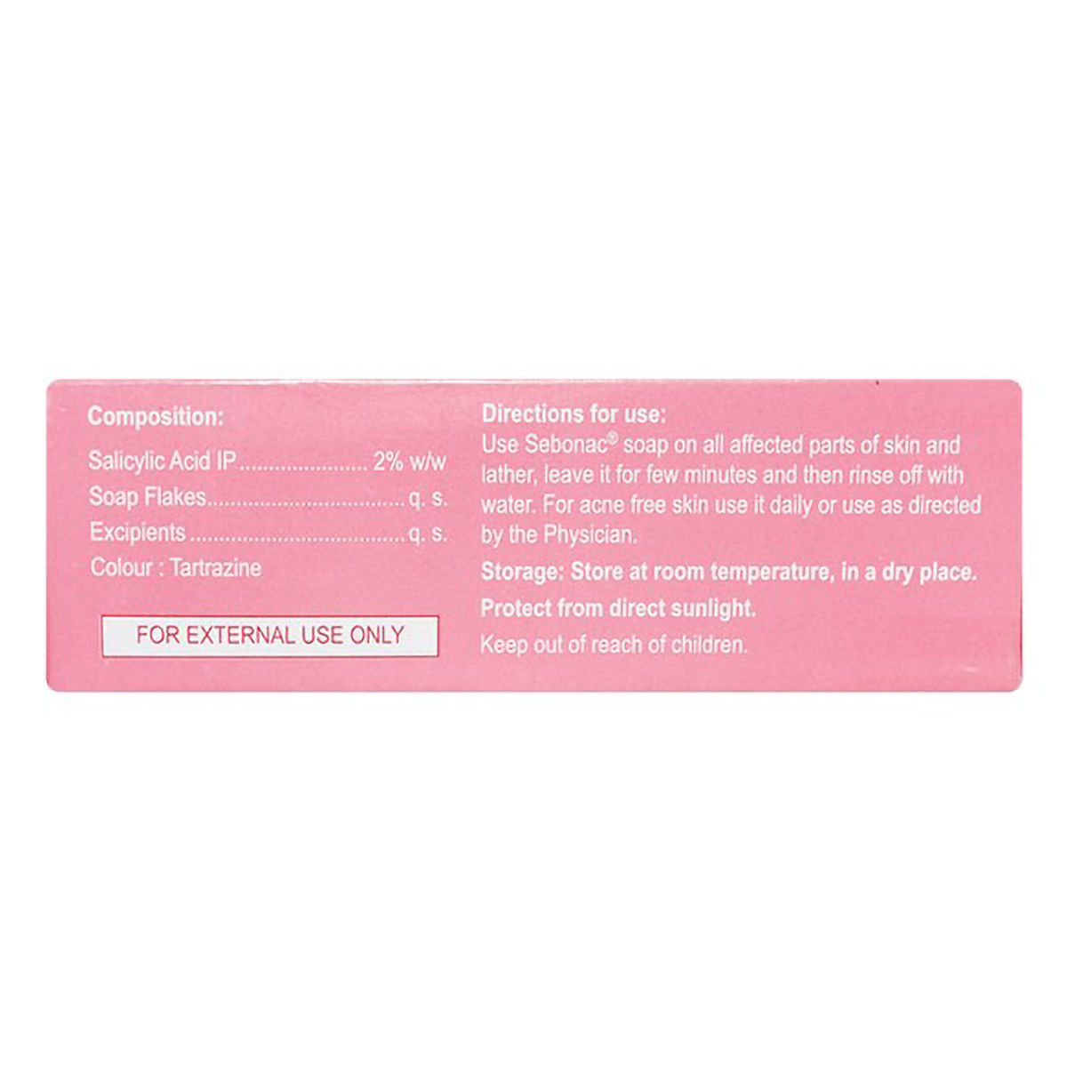 Sebonac 2% Soap 75 gm, Pack of 1 Soap Sebonac 2% Soap 75 gm, Pack of 1 Soap