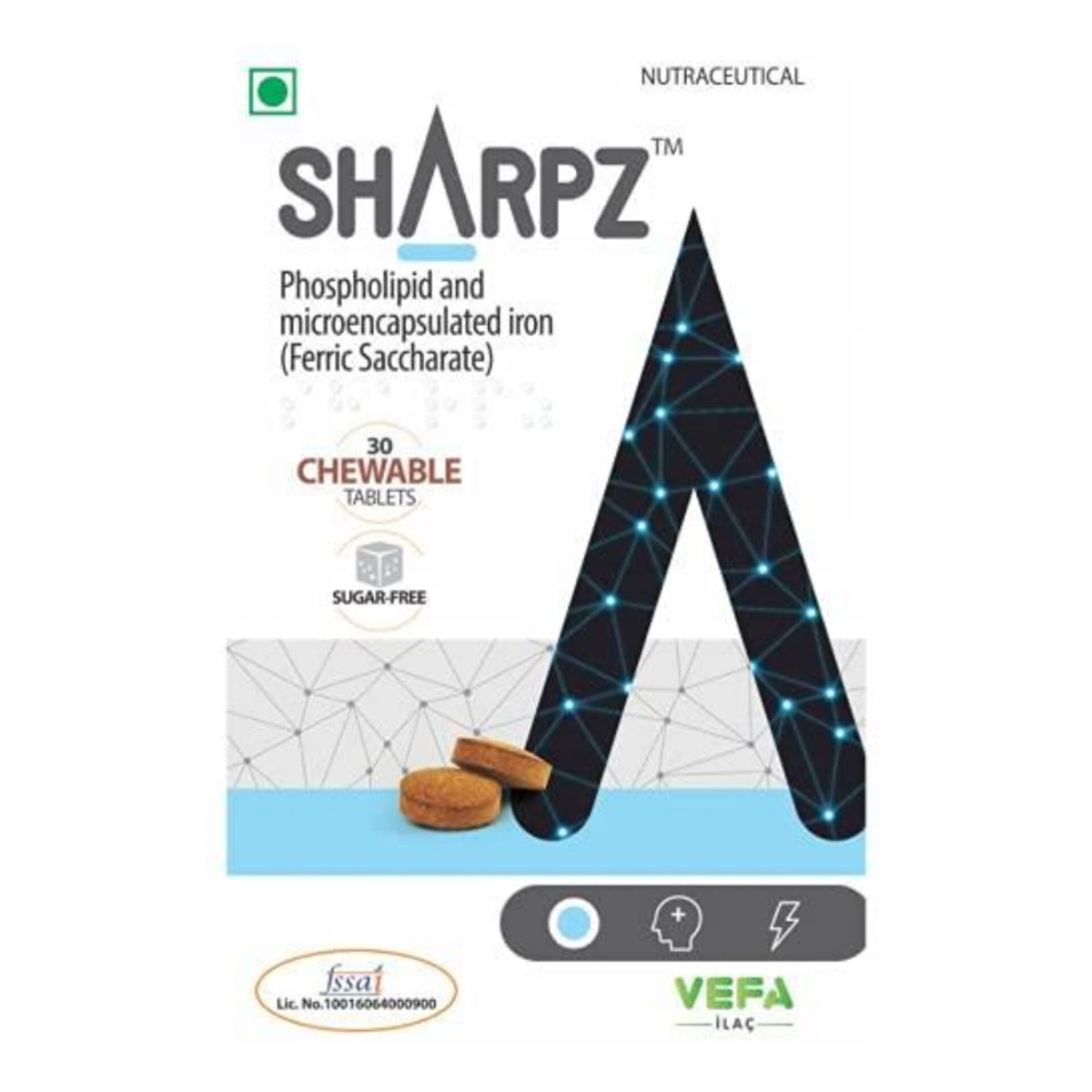 Sharpz Sugar Free Chewable Tablet 30's, Pack of 1 Sharpz Sugar Free Chewable Tablet 30's, Pack of 1