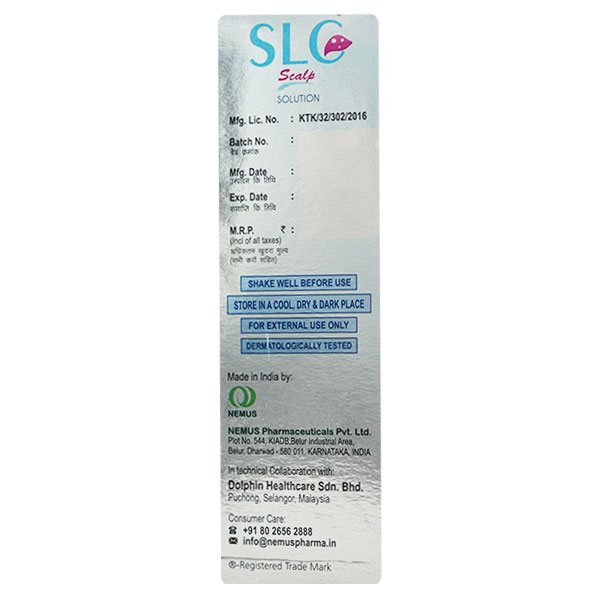 SLC Scalp Solution 100 ml, Pack of 1 SOLUTION SLC Scalp Solution 100 ml, Pack of 1 SOLUTION