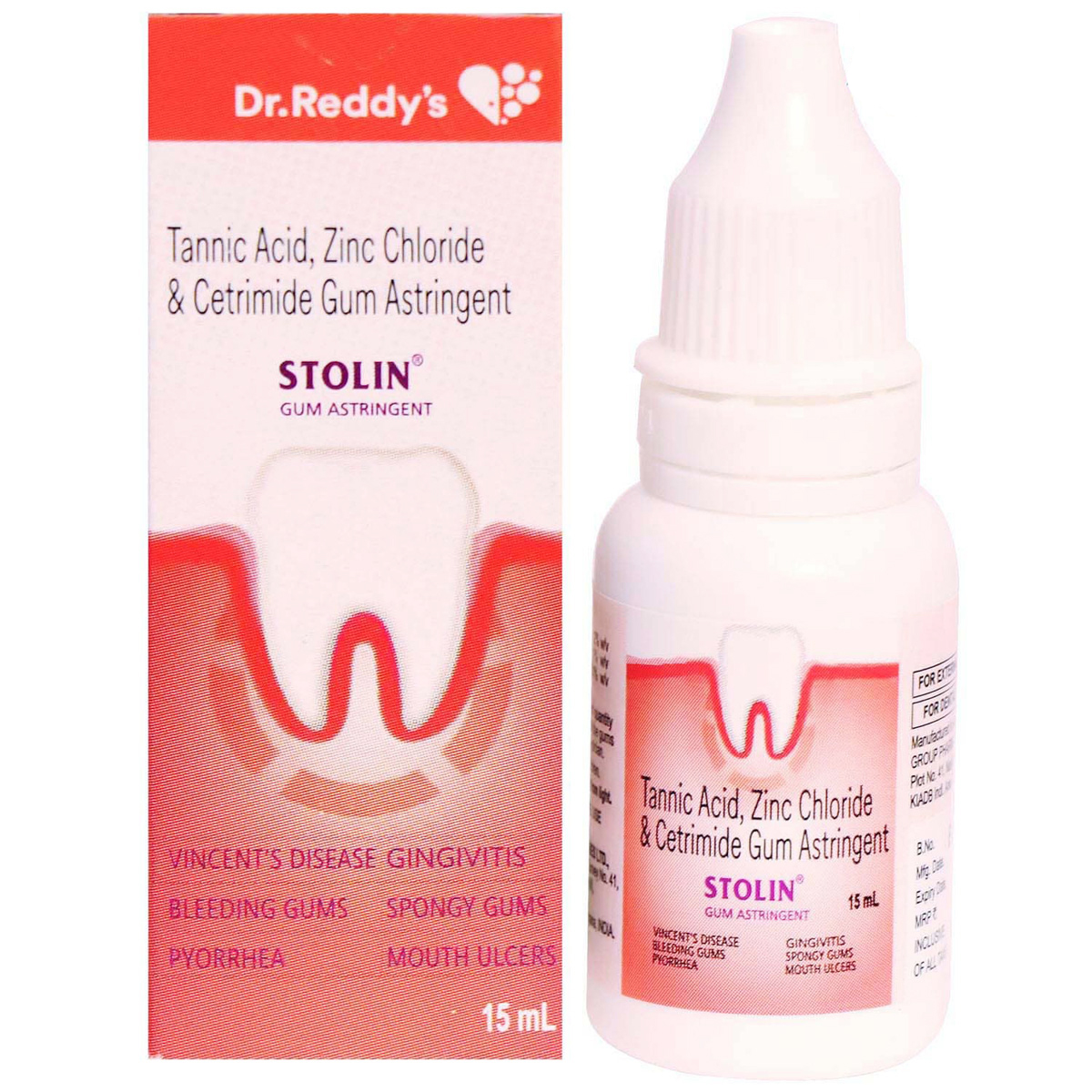 Stolin Gum Astringent 15 ml, Pack of 1 GUM PAINT Stolin Gum Astringent 15 ml, Pack of 1 GUM PAINT