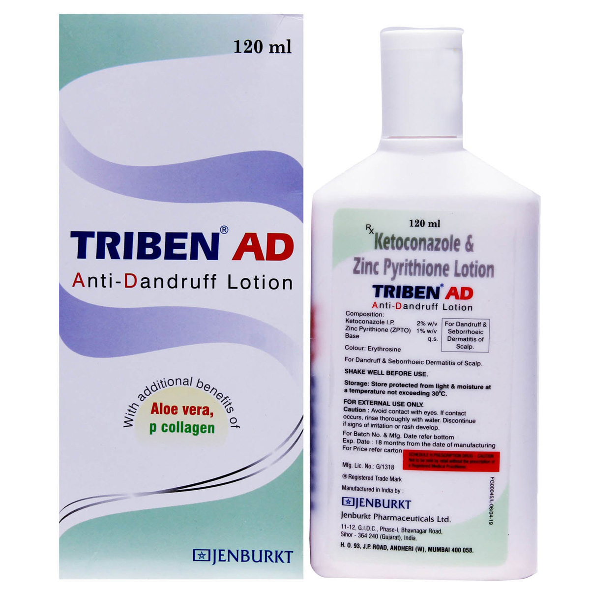 Triben AD Lotion 120 ml, Pack of 1 LOTION Triben AD Lotion 120 ml, Pack of 1 LOTION