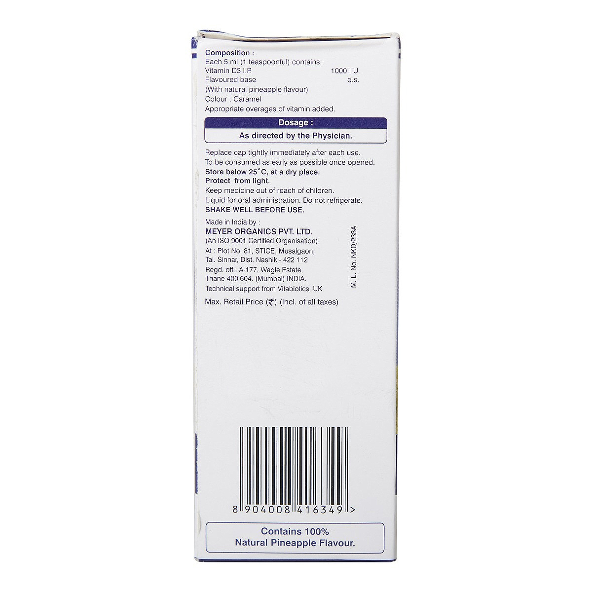 Ultra D3 Syrup 100 ml, Pack of 1 Ultra D3 Syrup 100 ml, Pack of 1