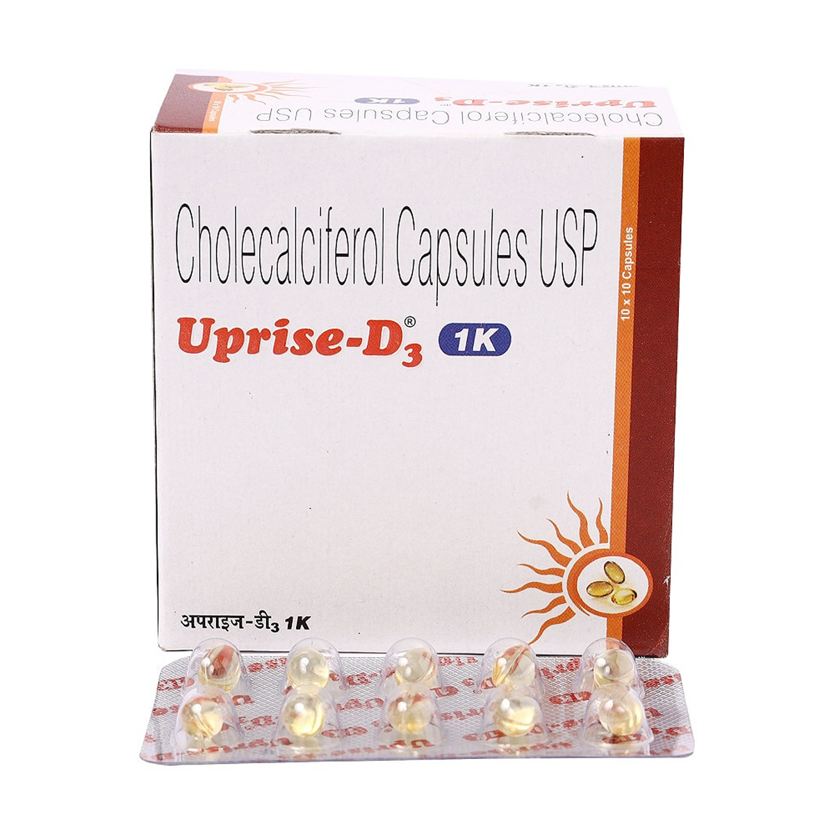 Uprise-D3 1000IU Capsule 10's, Pack of 10 Uprise-D3 1000IU Capsule 10's, Pack of 10