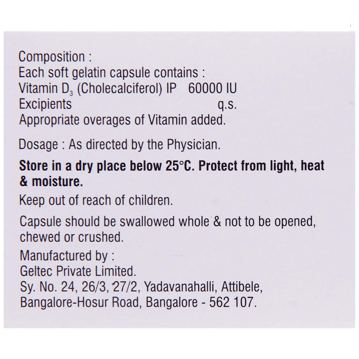 Vitanova-D3 SG Capsule 4's, Pack of 4 Vitanova-D3 SG Capsule 4's, Pack of 4