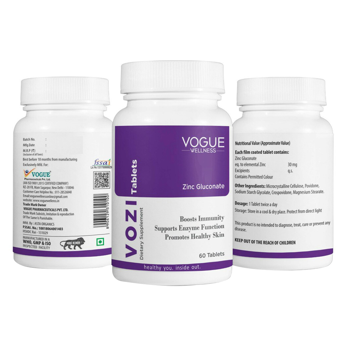 Vozi 30 Tablet 60's, Pack of 1 TABLET Vozi 30 Tablet 60's, Pack of 1 TABLET
