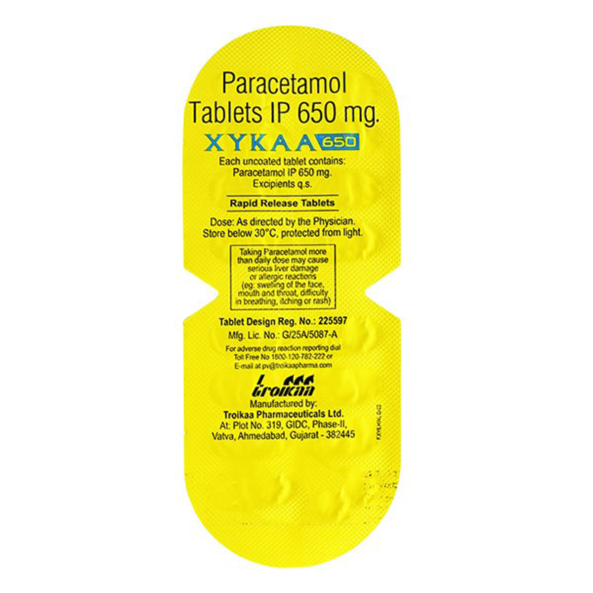 Xykaa 650 Tablet 16's, Pack of 16 TABLETS Xykaa 650 Tablet 16's, Pack of 16 TABLETS