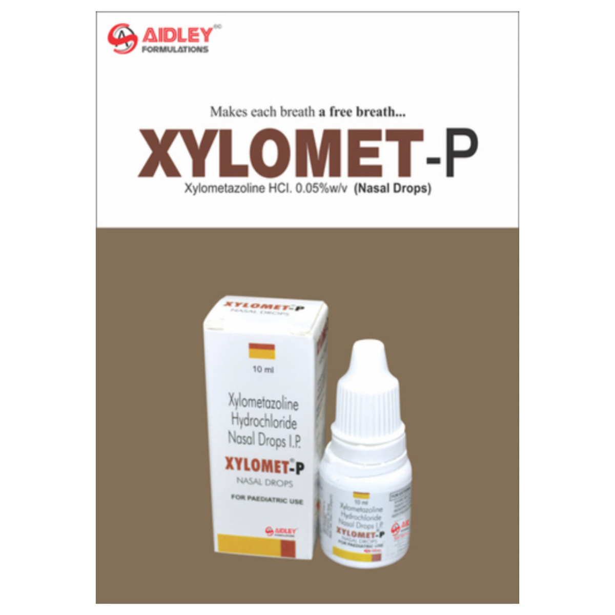 Xylomet P Nasal Drop 10 ml, Pack of 1 DROPS Xylomet P Nasal Drop 10 ml, Pack of 1 DROPS