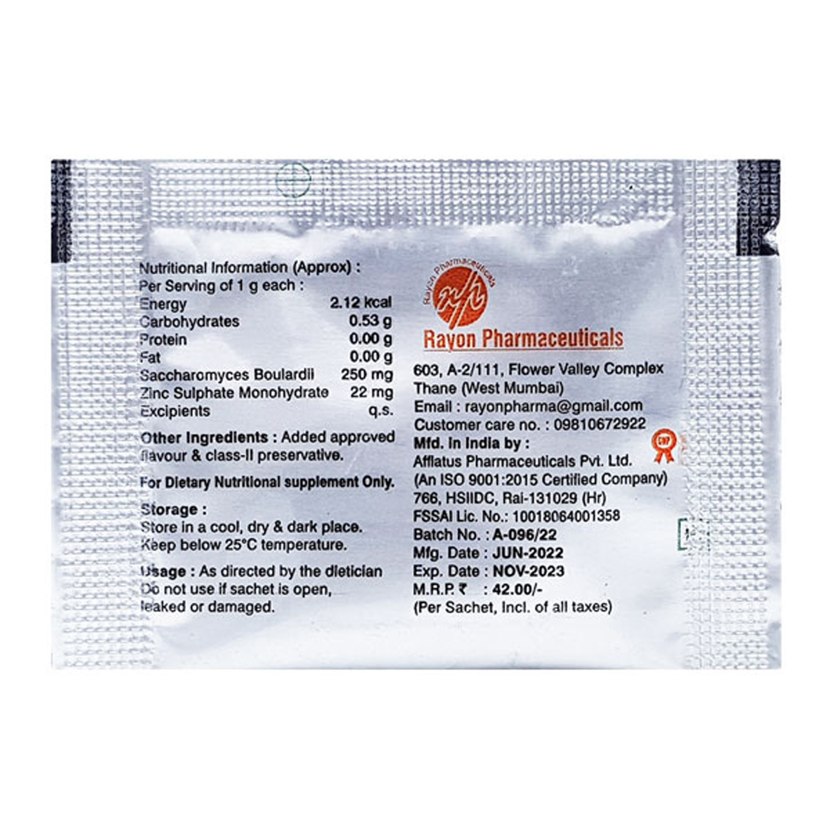 Zenorm 1Gm Sachet, Pack of 1 Powder Zenorm 1Gm Sachet, Pack of 1 Powder