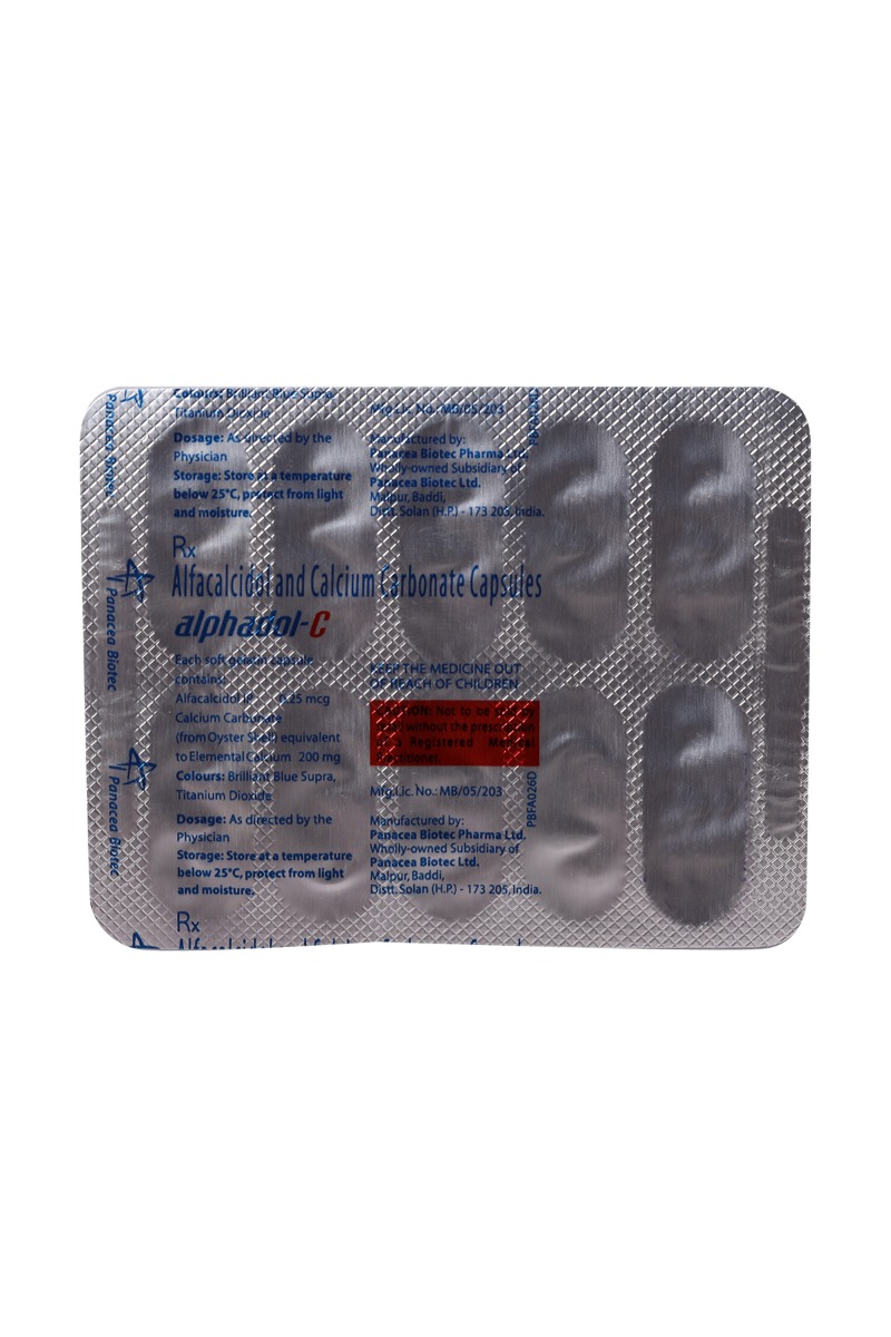 Alphadol-C Capsule 10's, Pack of 10 CAPSULES Alphadol-C Capsule 10's, Pack of 10 CAPSULES