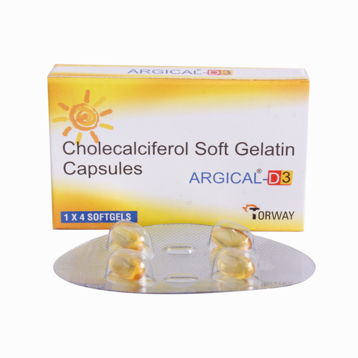 Argical D3 Capsule 4's, Pack of 4 Argical D3 Capsule 4's, Pack of 4