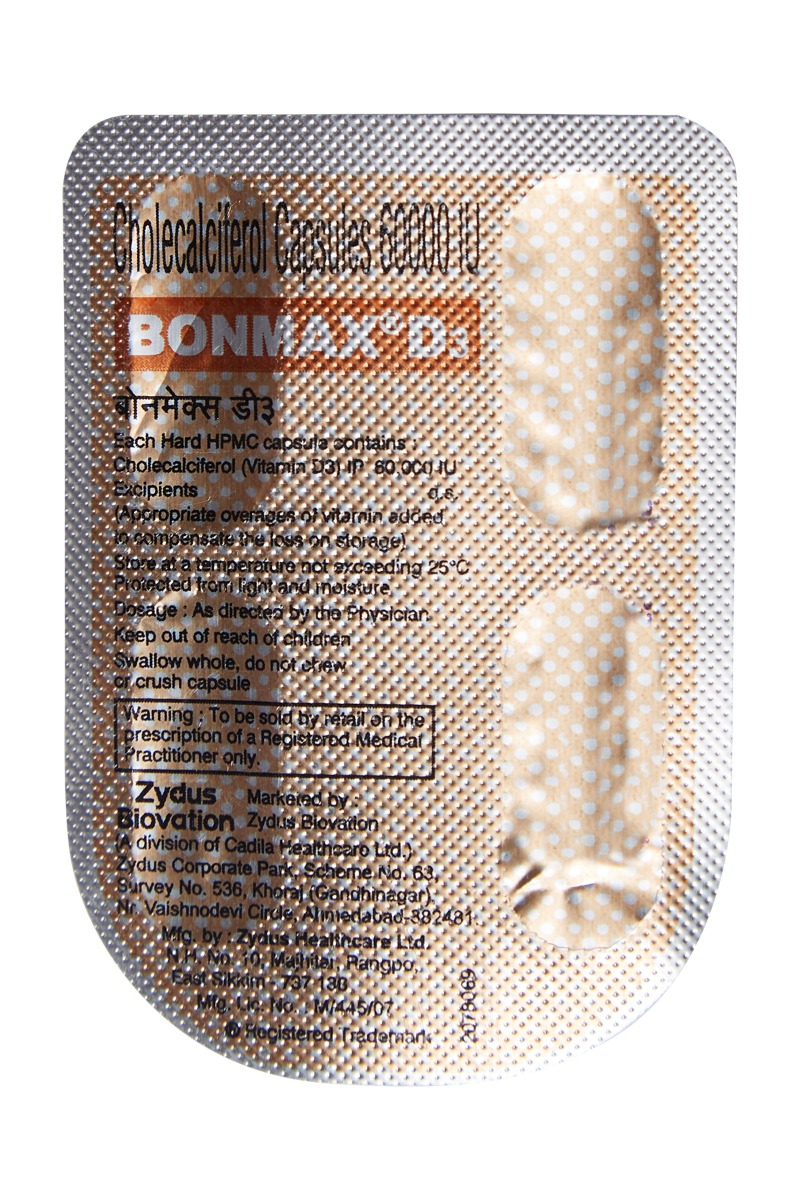 Bonmax D3 Capsule 4's, Pack of 4 Bonmax D3 Capsule 4's, Pack of 4