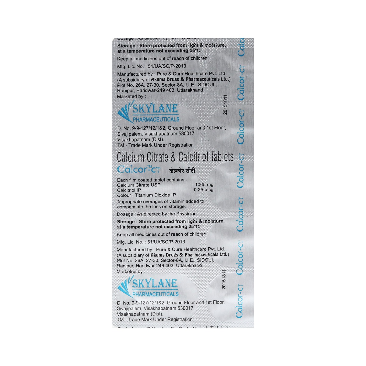Calcor CT Tablet 10's, Pack of 10 TabletS Calcor CT Tablet 10's, Pack of 10 TabletS