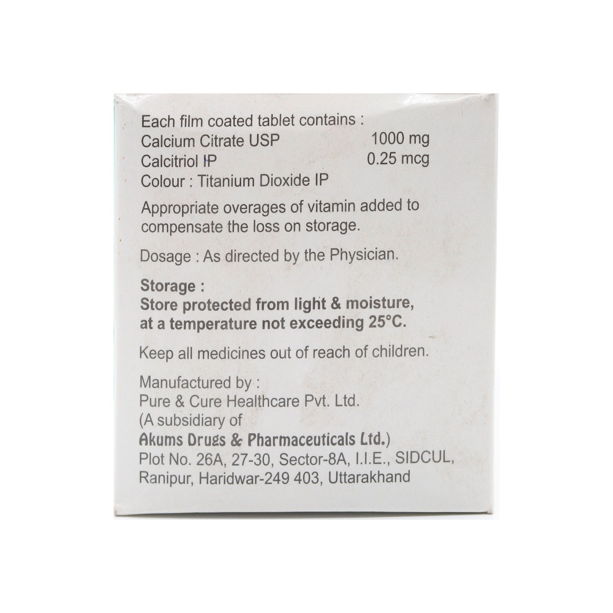 Calcor CT Tablet 10's, Pack of 10 TabletS Calcor CT Tablet 10's, Pack of 10 TabletS