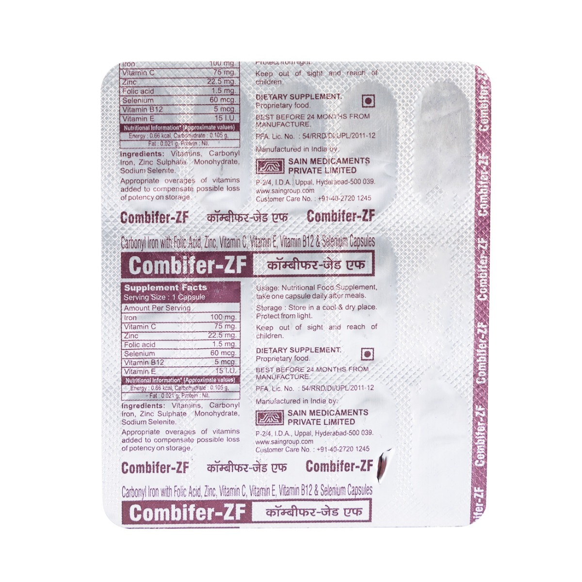 Combifer ZF Tablet 15's, Pack of 15 TabletS Combifer ZF Tablet 15's, Pack of 15 TabletS