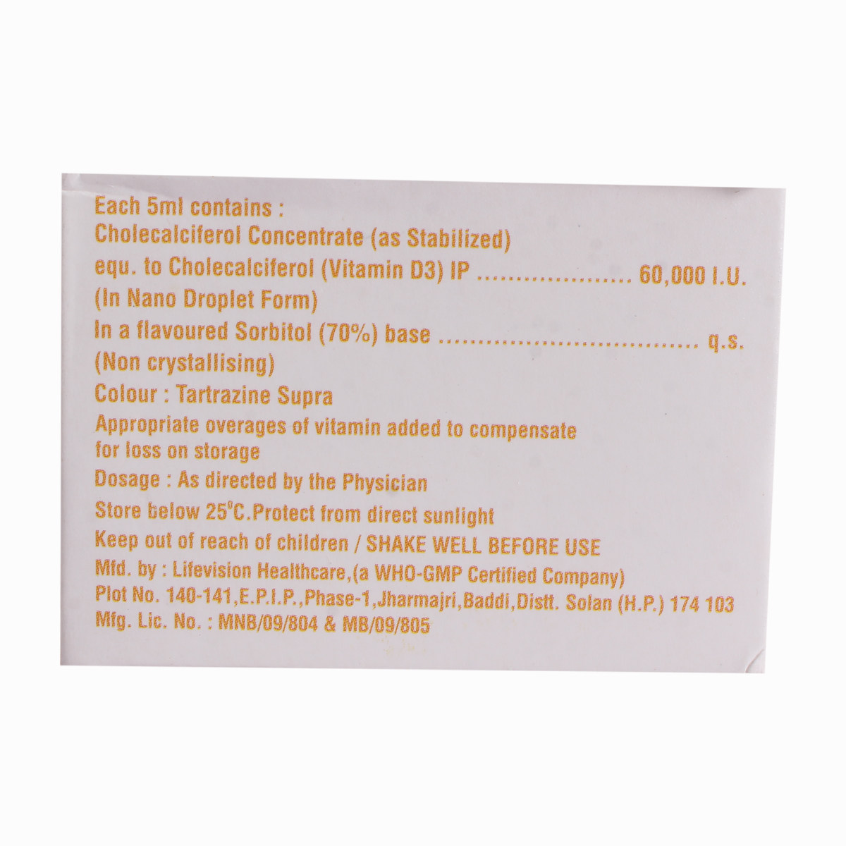 D3 Health 60K Sugar Free Solution 4x5 ml, Pack of 4 D3 Health 60K Sugar Free Solution 4x5 ml, Pack of 4