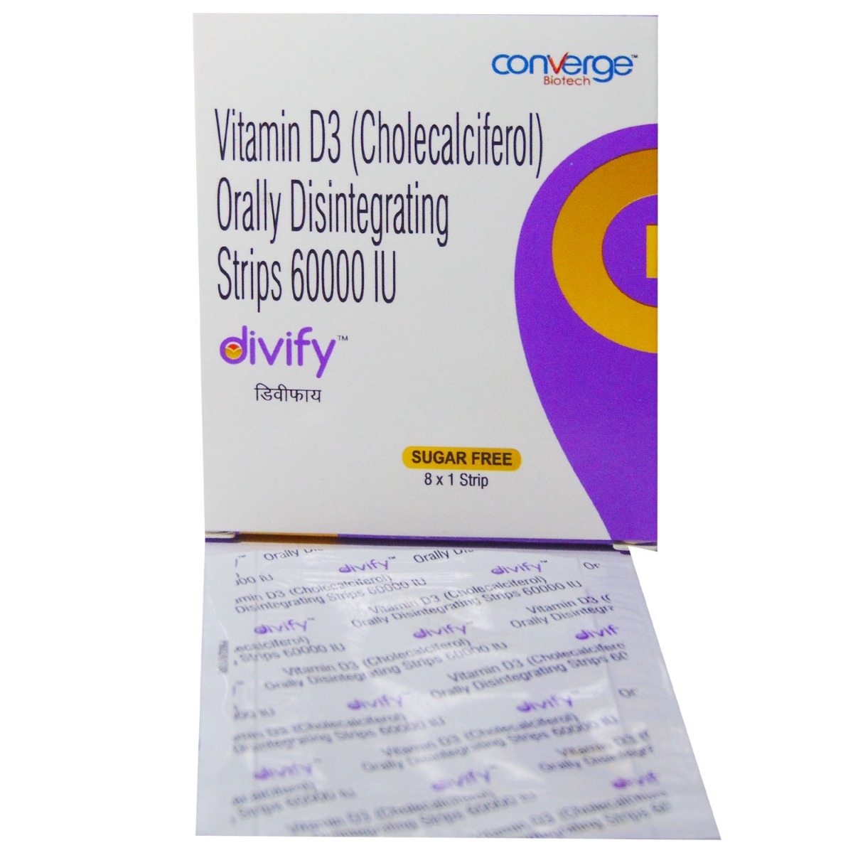 Divify Oral Disintegrating Strips 1's, Pack of 1 Divify Oral Disintegrating Strips 1's, Pack of 1