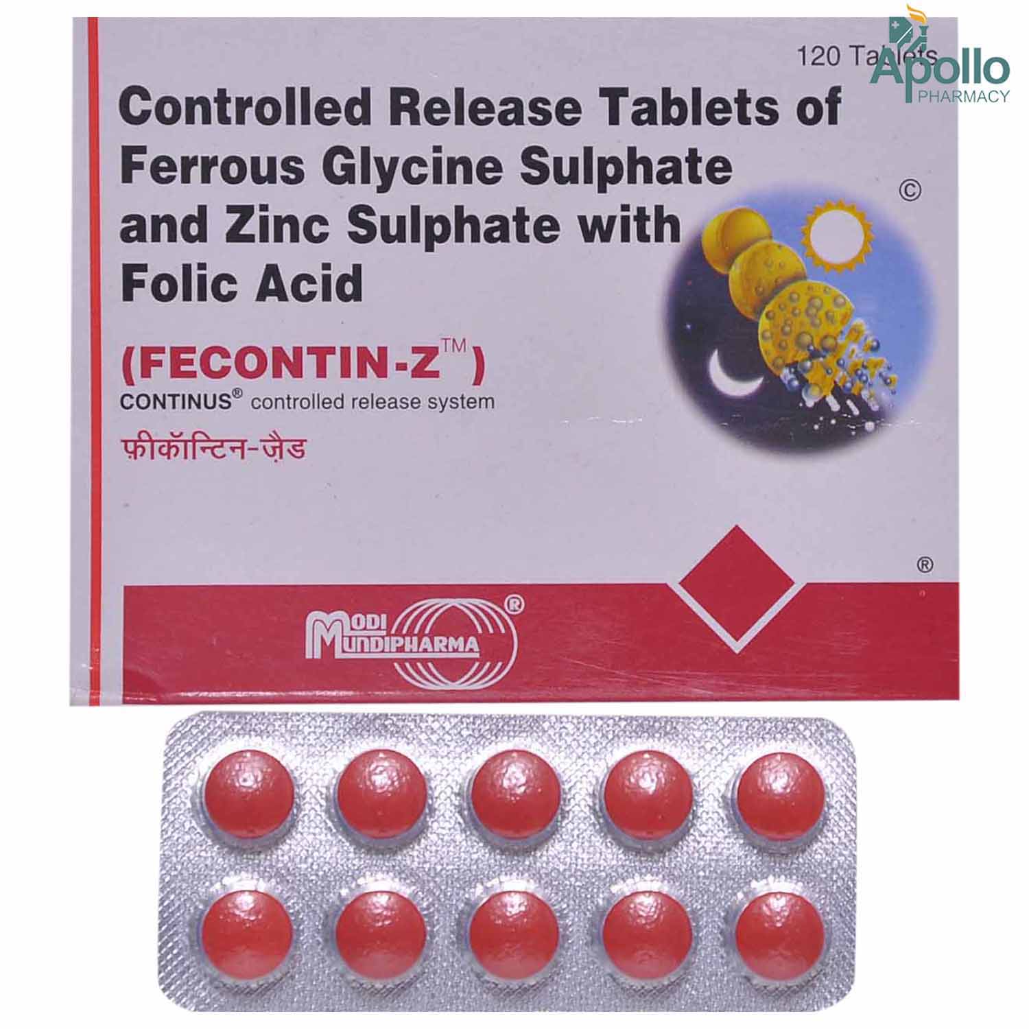 Fecontin-Z Tablet 10's, Pack of 10 TABLETS Fecontin-Z Tablet 10's, Pack of 10 TABLETS