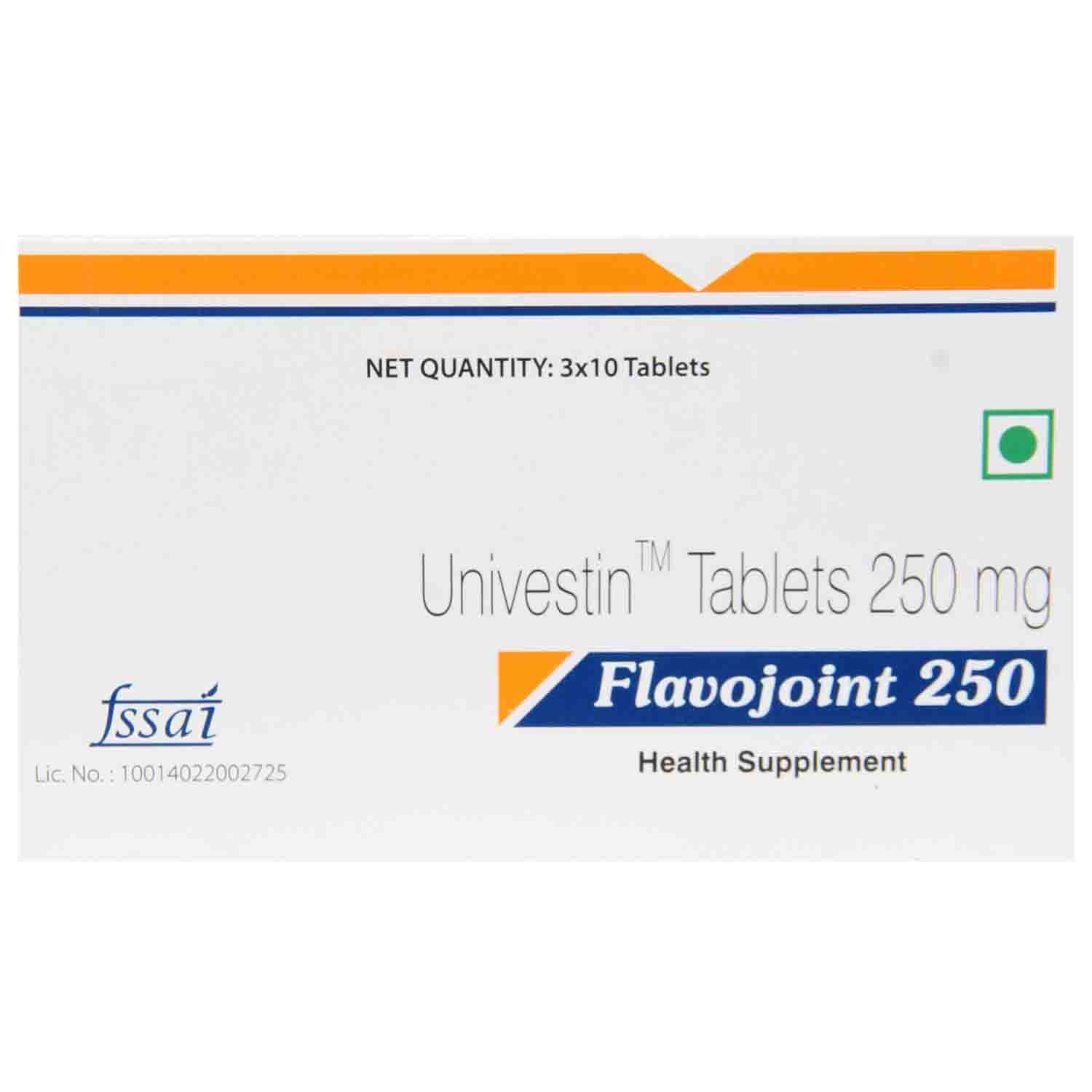 Flavojoint 250 Tablet 10's, Pack of 10 TABLETS Flavojoint 250 Tablet 10's, Pack of 10 TABLETS