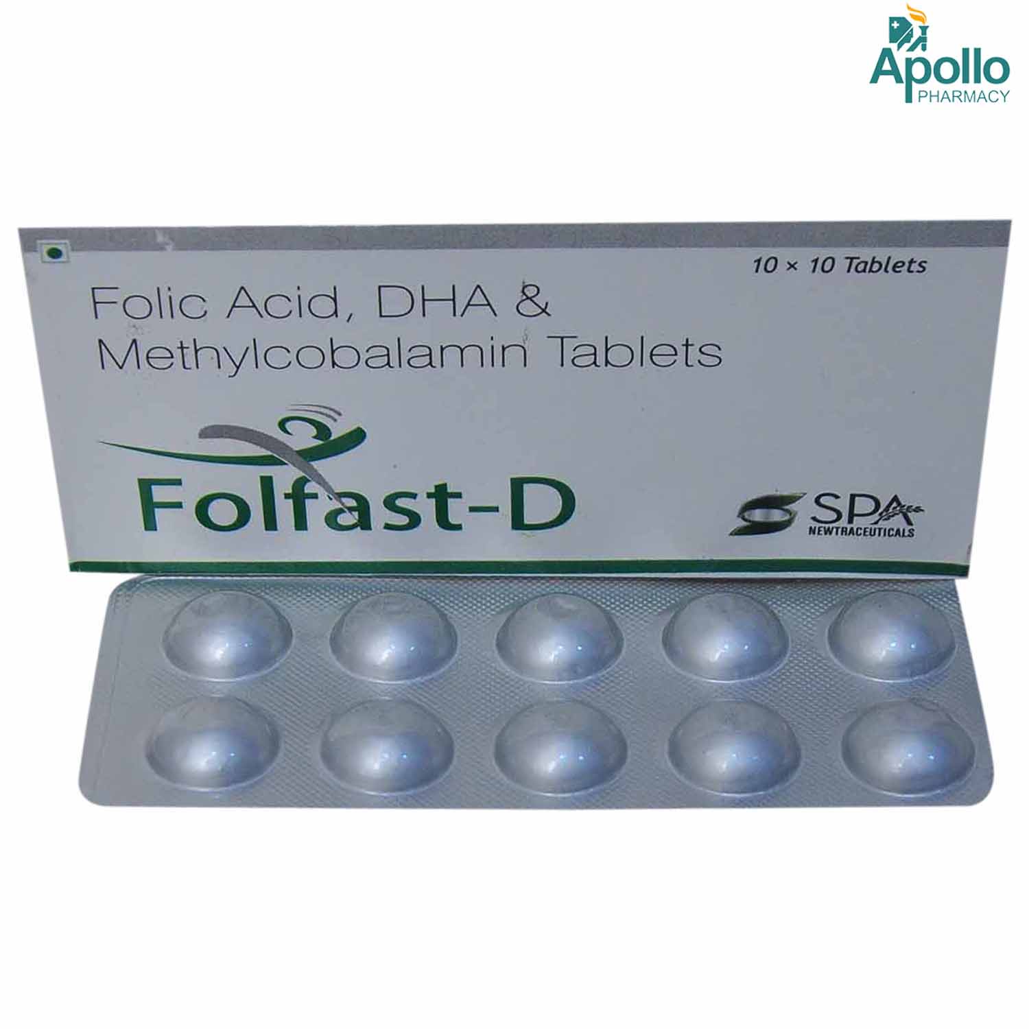 Folfast-D Tablet 10's, Pack of 10 TABLETS Folfast-D Tablet 10's, Pack of 10 TABLETS