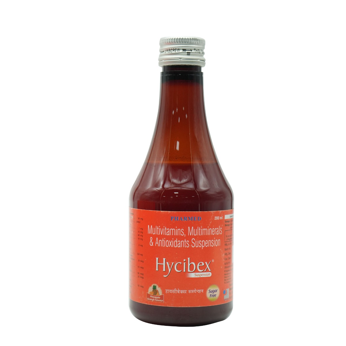 Hycibex Sugar Free Pineapple Orange Suspension 200 ml, Pack of 1 Hycibex Sugar Free Pineapple Orange Suspension 200 ml, Pack of 1