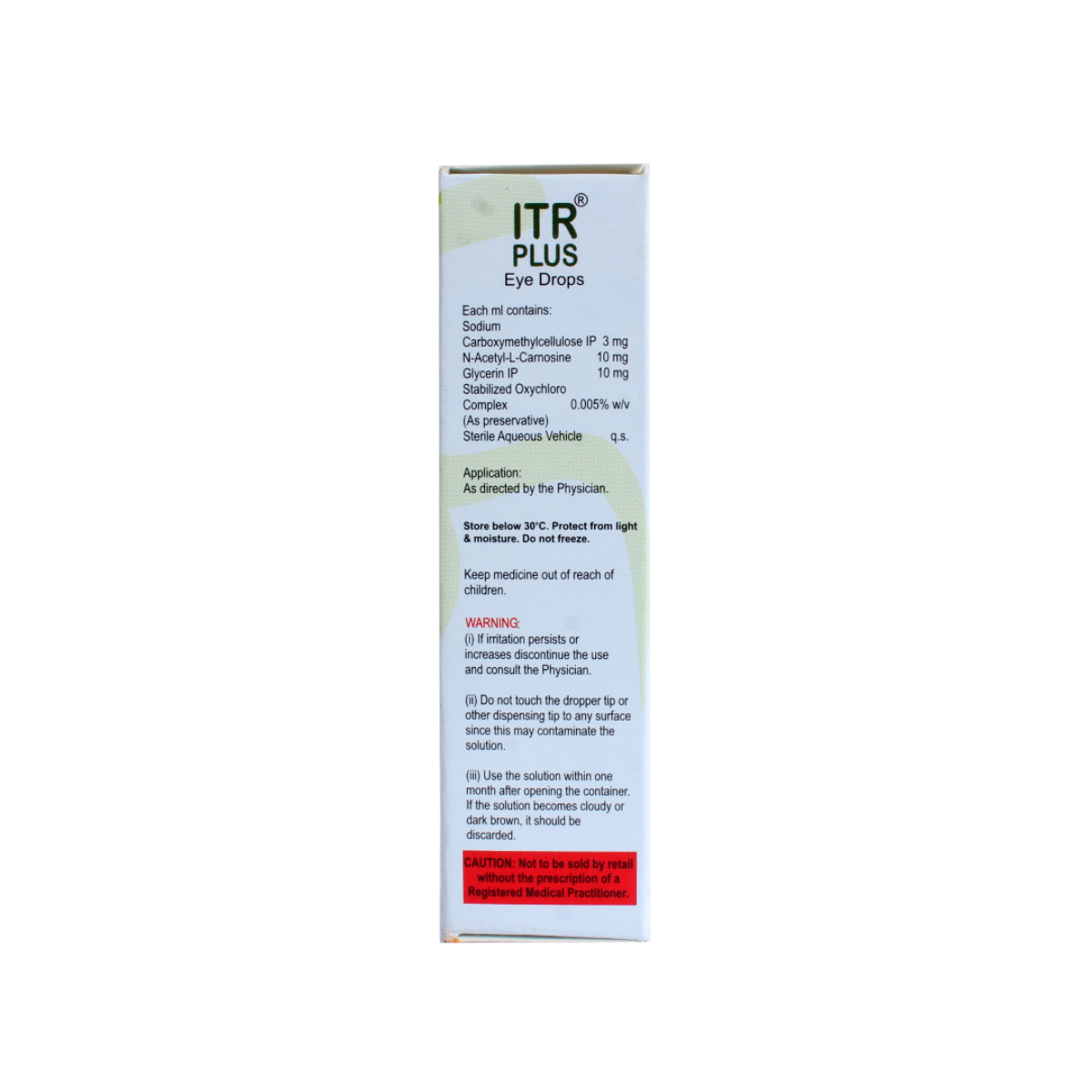 ITR Plus Eye Drops 10 ml, Pack of 1 Eye Drops ITR Plus Eye Drops 10 ml, Pack of 1 Eye Drops
