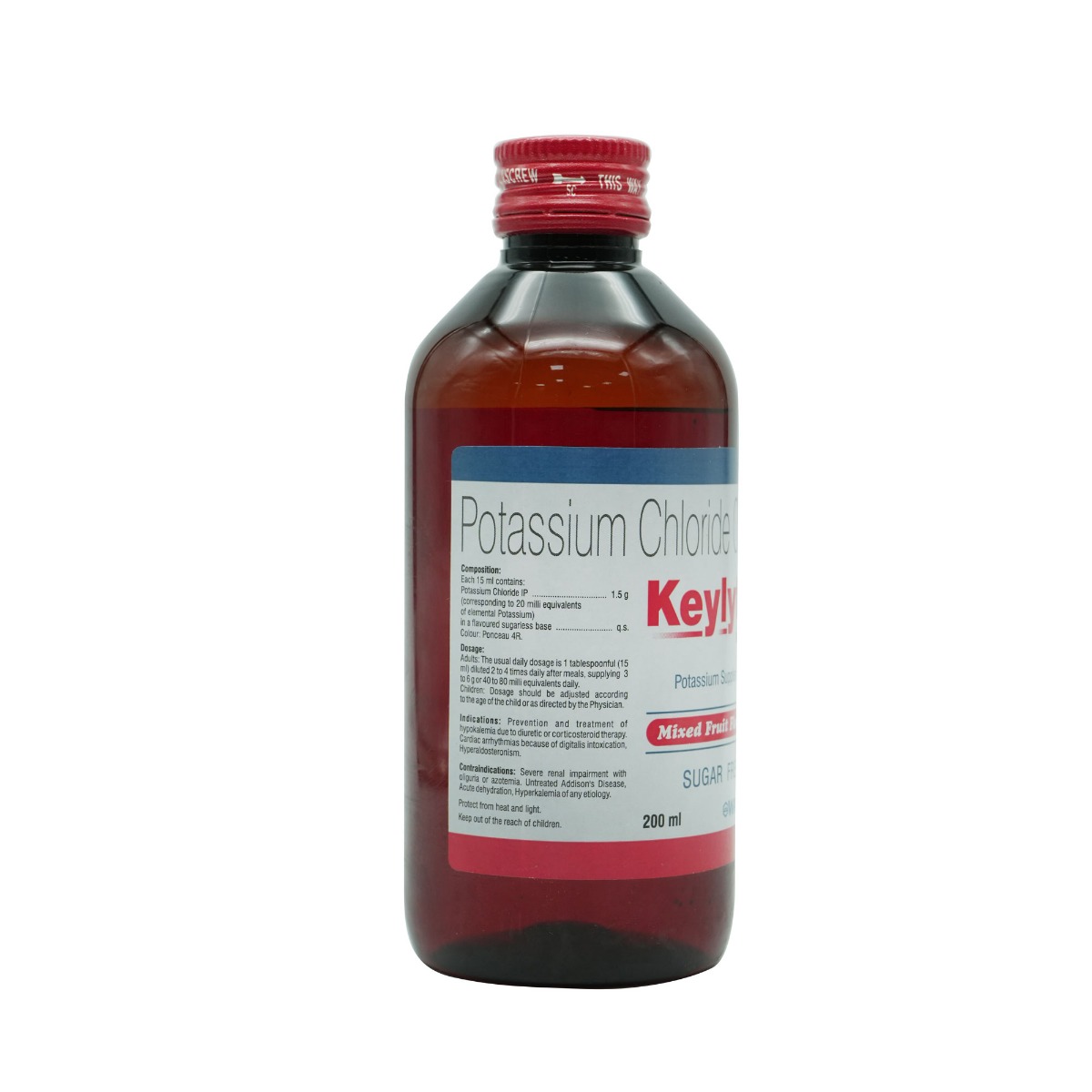 Keylyte Sugar Free Mixed Fruit Oral Solution 200 ml, Pack of 1 Oral Solution Keylyte Sugar Free Mixed Fruit Oral Solution 200 ml, Pack of 1 Oral Solution