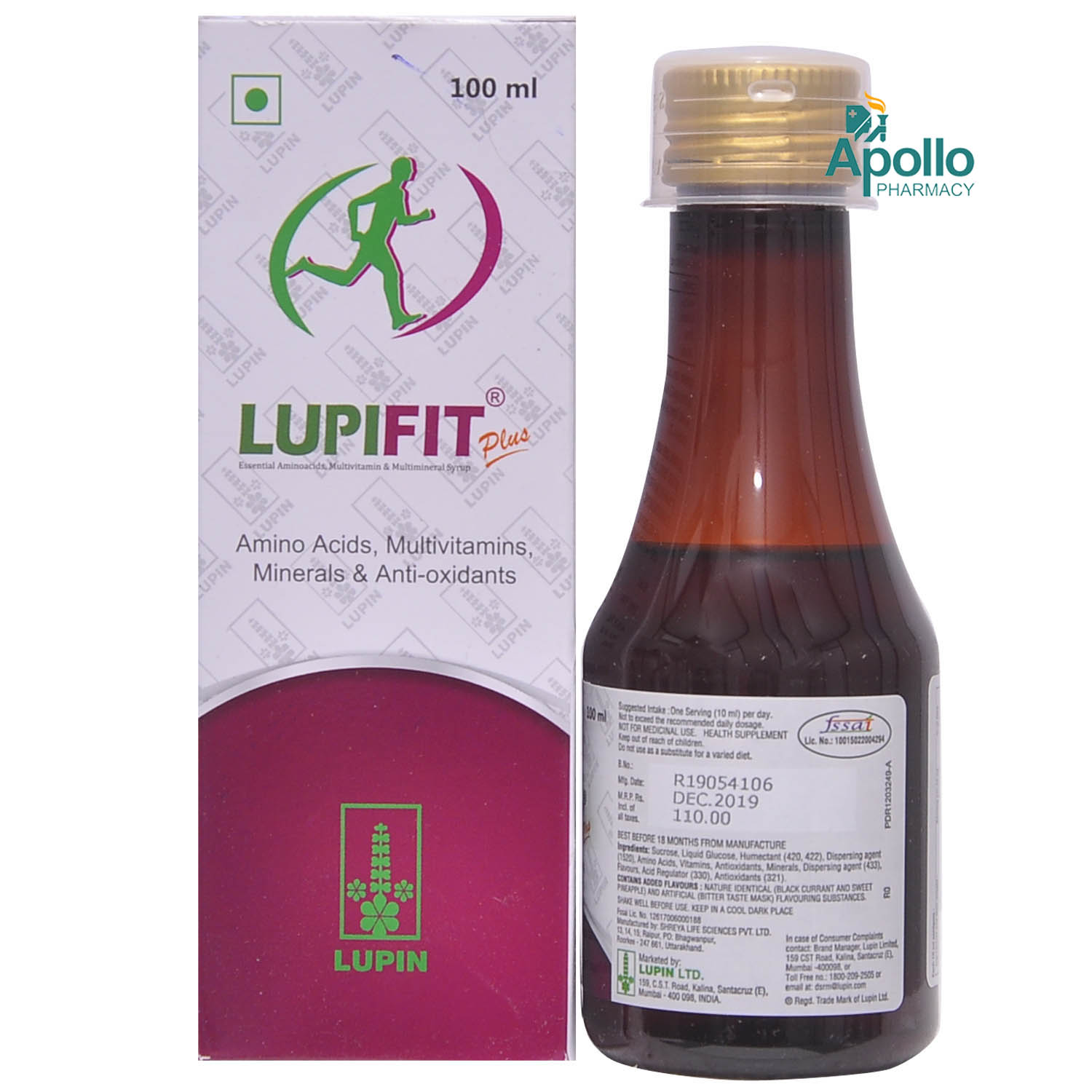 Lupifit Plus Syrup 100 ml, Pack of 1 SYRUP Lupifit Plus Syrup 100 ml, Pack of 1 SYRUP
