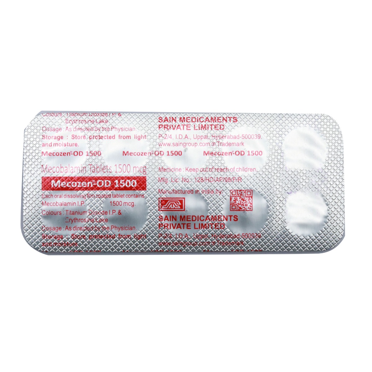 Mecozen OD 1500 Tablet 10's, Pack of 10 TabletS Mecozen OD 1500 Tablet 10's, Pack of 10 TabletS