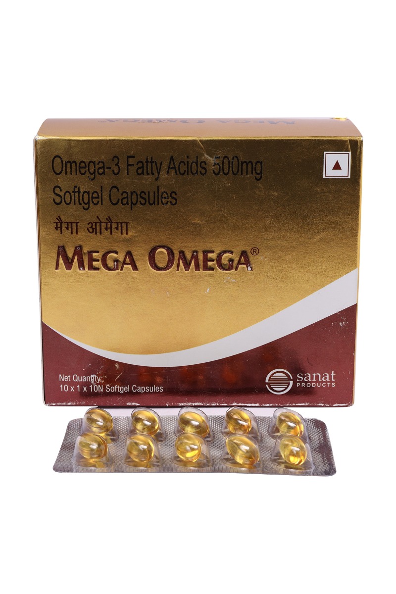 Mega Omega Capsule 10's, Pack of 10 CapsuleS Mega Omega Capsule 10's, Pack of 10 CapsuleS