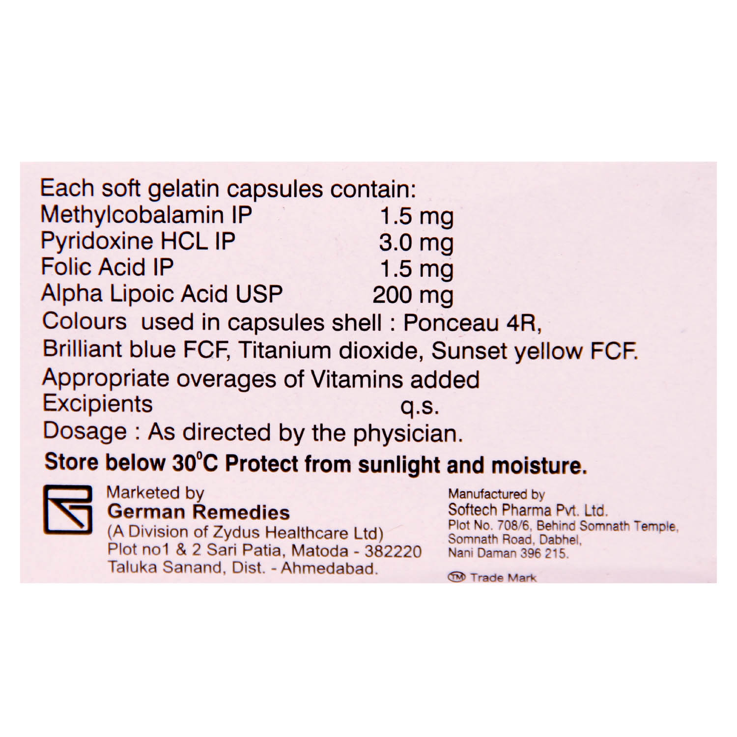 Neuromet Capsule 10's, Pack of 10 CapsuleS Neuromet Capsule 10's, Pack of 10 CapsuleS